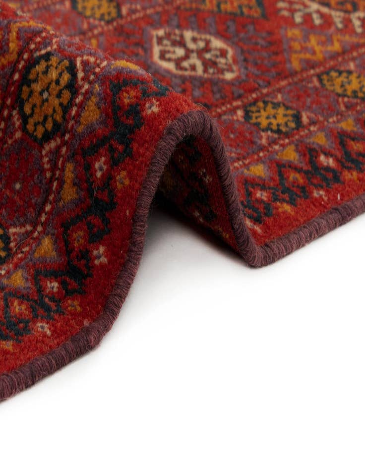 Detail image of 3' 11 x 5' 9  Hand Knotted Bokhara Wool Rug