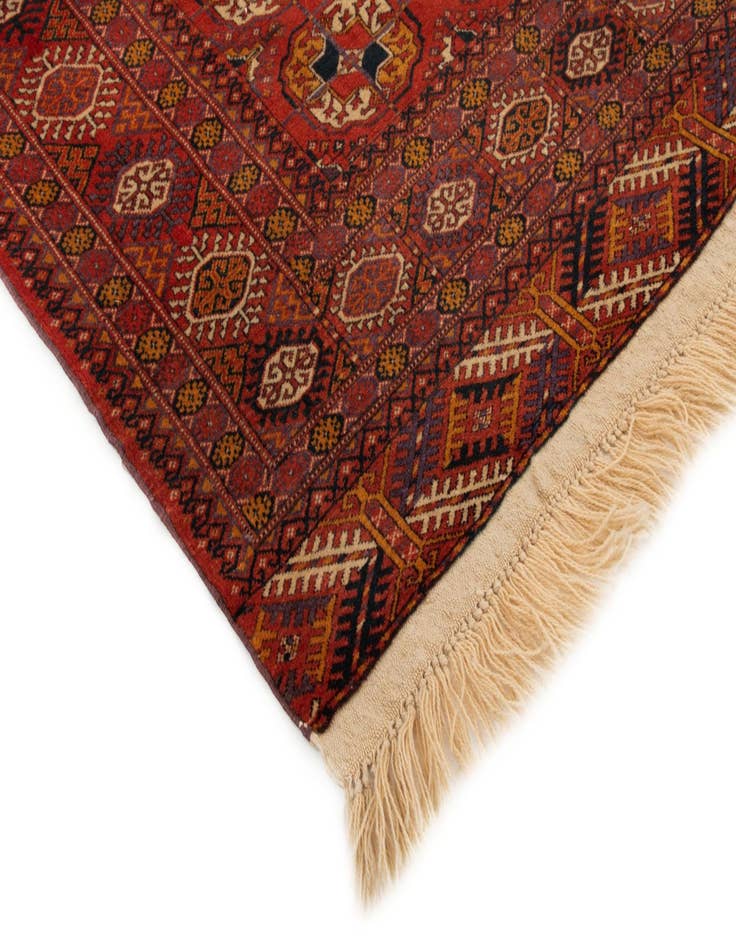 Detail image of 3' 11 x 5' 9  Hand Knotted Bokhara Wool Rug