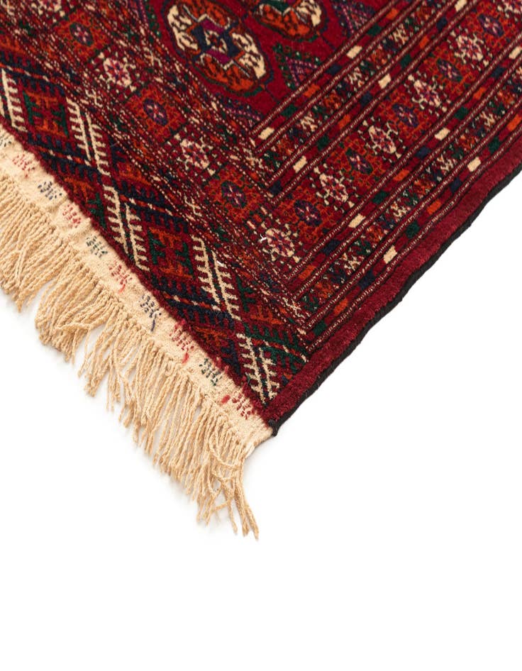 Detail image of 4' x 6' Hand Knotted Bokhara Oriental Wool Rug