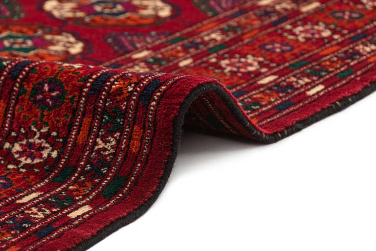 Detail image of 4' x 6' Hand Knotted Bokhara Oriental Wool Rug