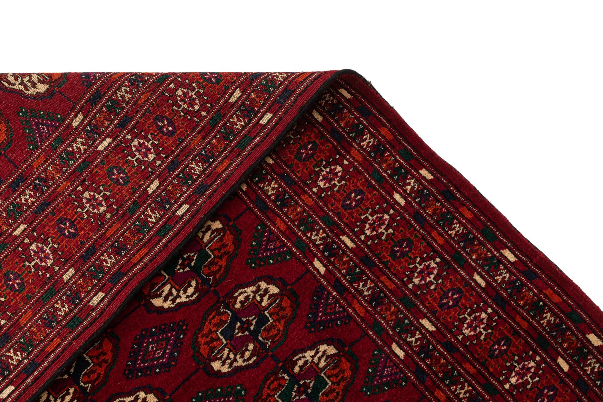 4' x 6' Hand Knotted Bokhara Oriental Wool Rug