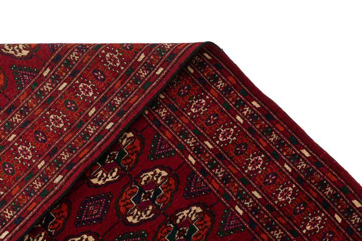 4' x 6' Hand Knotted Bokhara Oriental Wool Rug