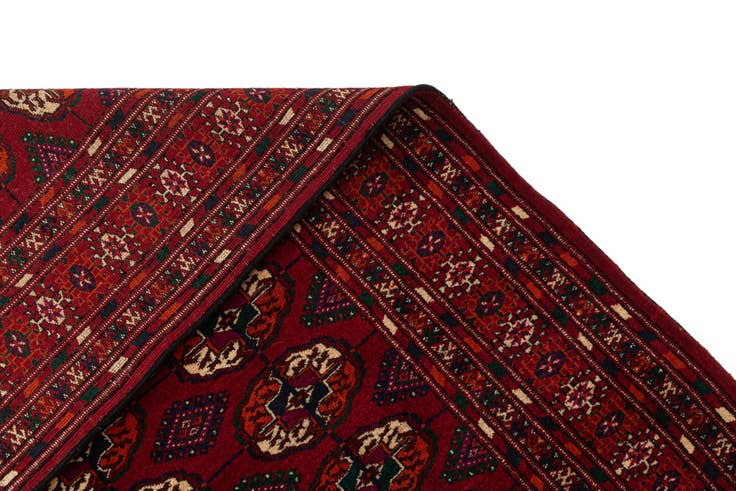 Detail image of 4' x 6' Hand Knotted Bokhara Oriental Wool Rug