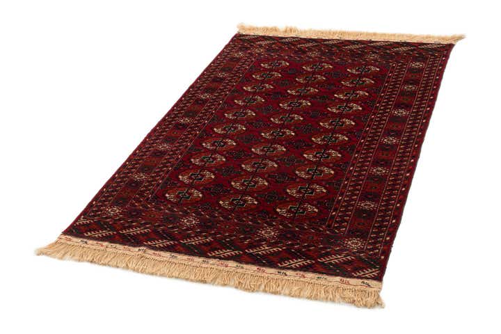 3' 11 x 6' Hand Knotted Bokhara Oriental Wool Rug