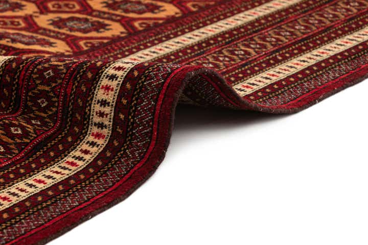 4' 2 x 5' 8 Hand Knotted Bokhara Oriental Wool Rug