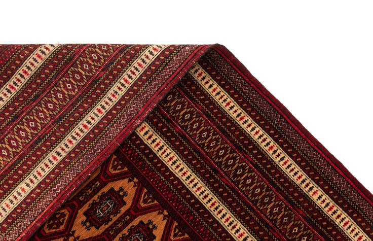 Detail image of 4' 2 x 5' 8 Hand Knotted Bokhara Oriental Wool Rug