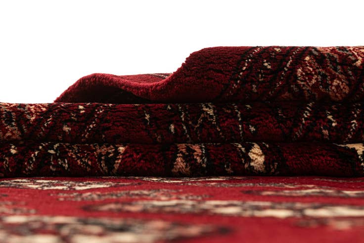 Detail image of 8' 2 x 11' 5 Hand Knotted Bokhara Wool Rug