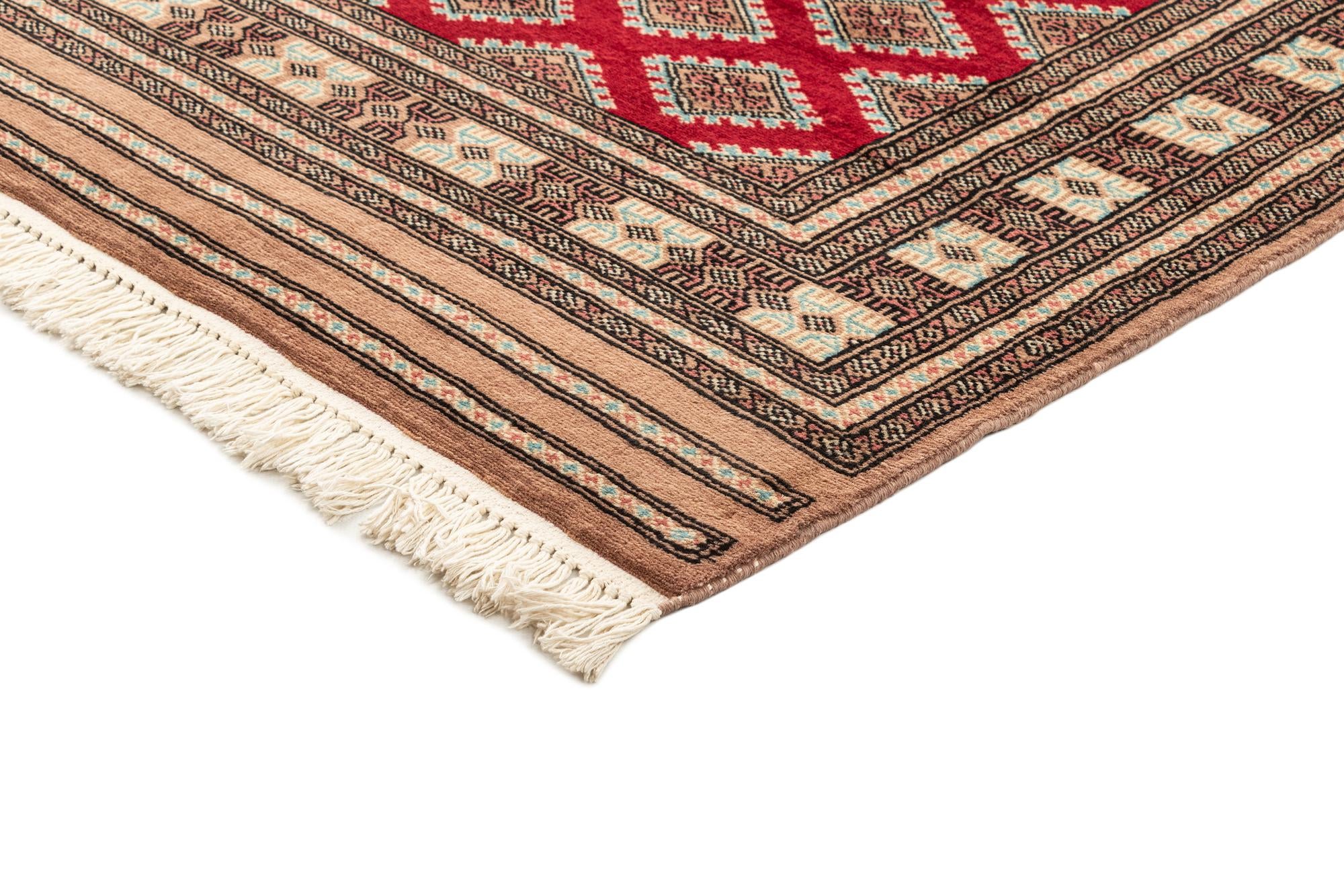 4' 1 x 6' 4 Hand Knotted Bokhara Oriental Wool Rug