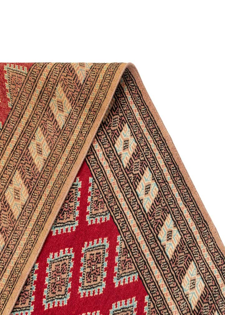 4' 1 x 6' 4 Hand Knotted Bokhara Oriental Wool Rug