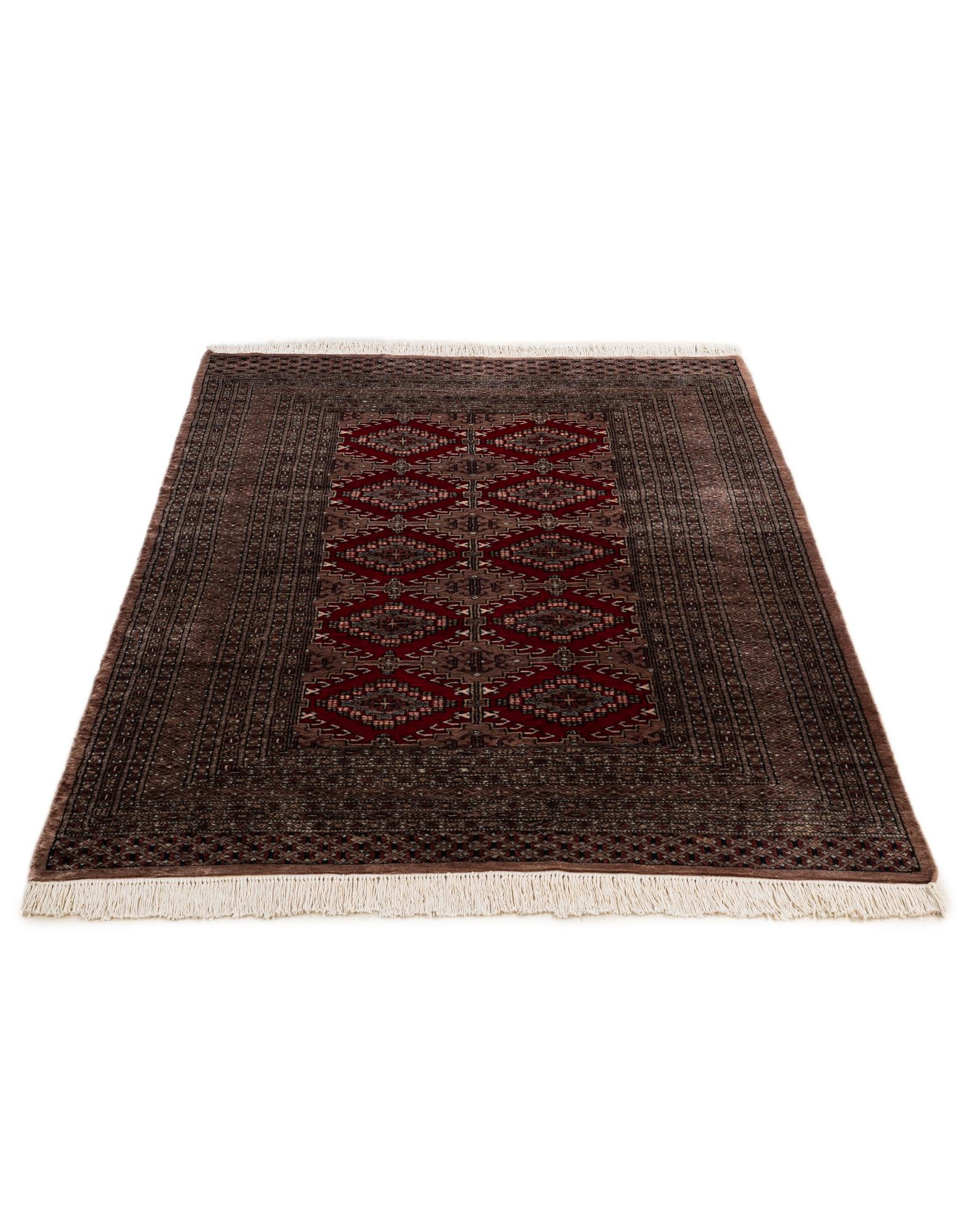 4' 2 x 5' 10 Hand Knotted Bokhara Oriental Wool Rug