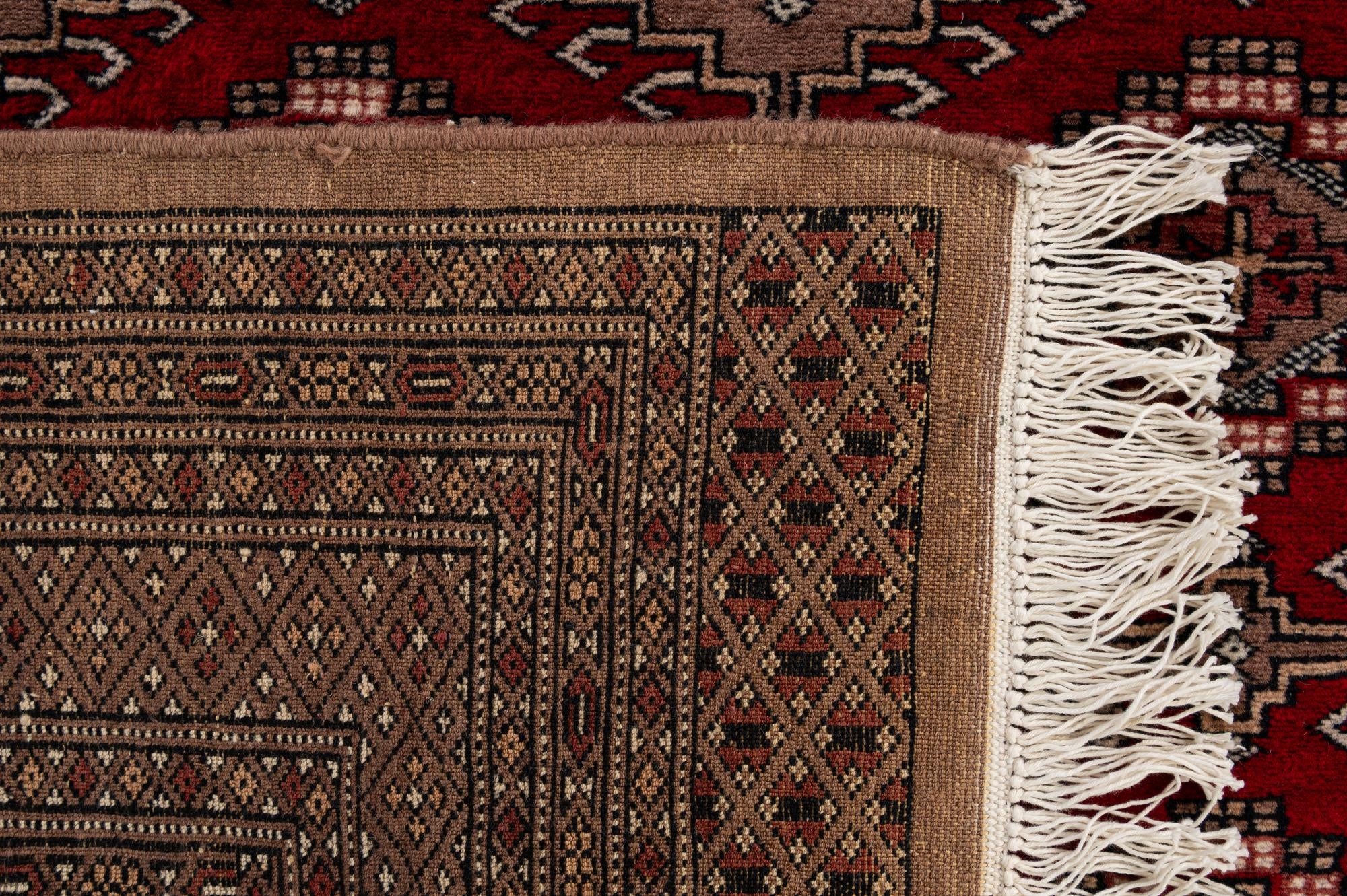 4' 2 x 5' 10 Hand Knotted Bokhara Oriental Wool Rug