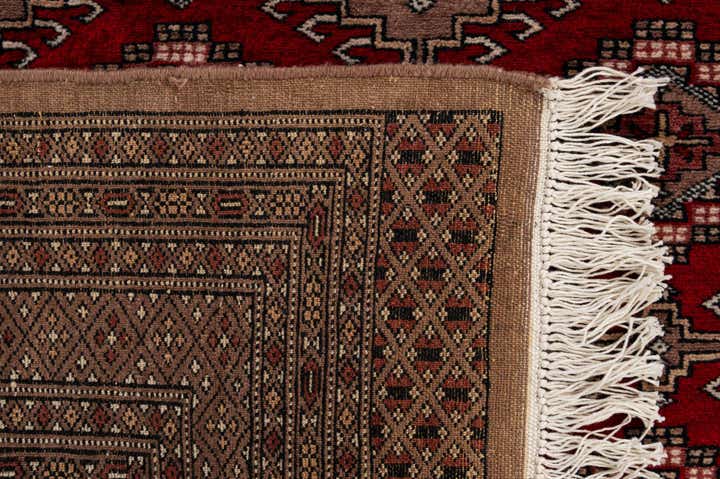 4' 2 x 5' 10 Hand Knotted Bokhara Oriental Wool Rug