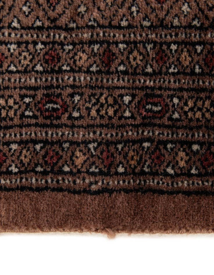 Detail image of 4' 2 x 5' 10  Hand Knotted Bokhara Oriental Wool Rug
