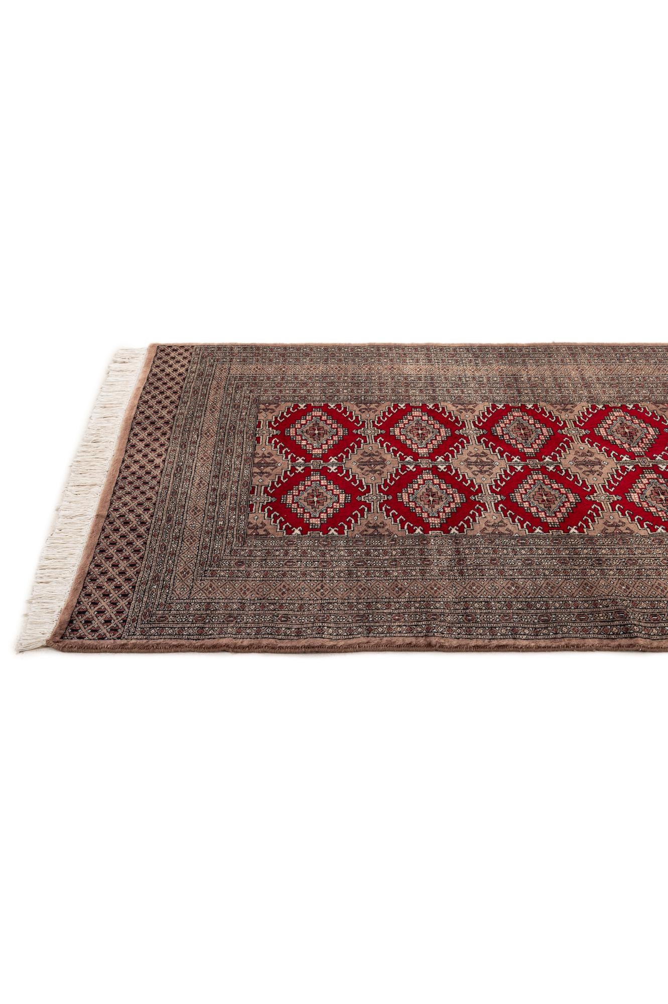 4' 2 x 5' 10 Hand Knotted Bokhara Oriental Wool Rug