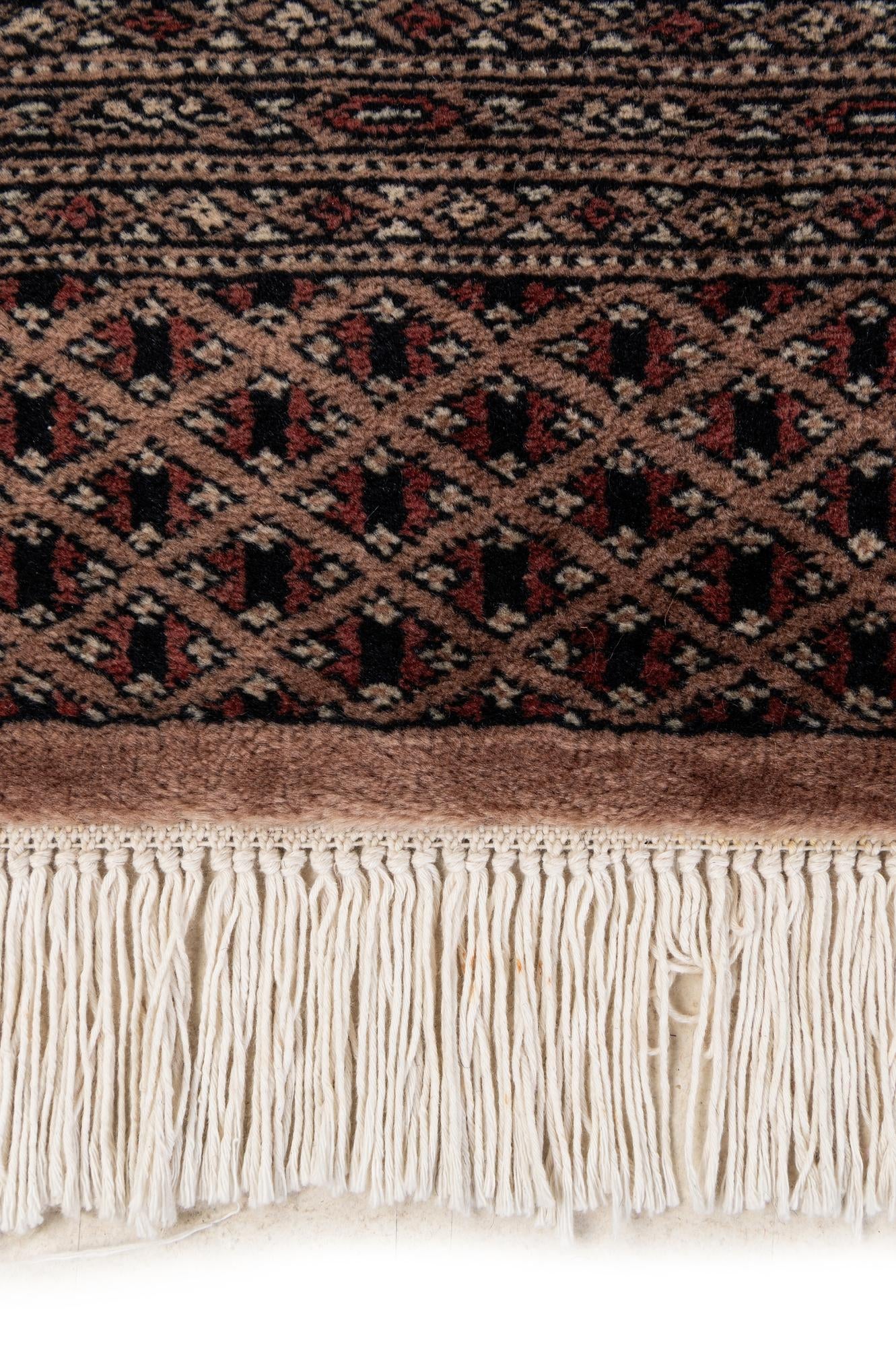 4' 2 x 5' 10 Hand Knotted Bokhara Oriental Wool Rug