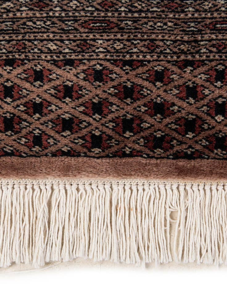 Detail image of 4' 2 x 5' 10  Hand Knotted Bokhara Oriental Wool Rug