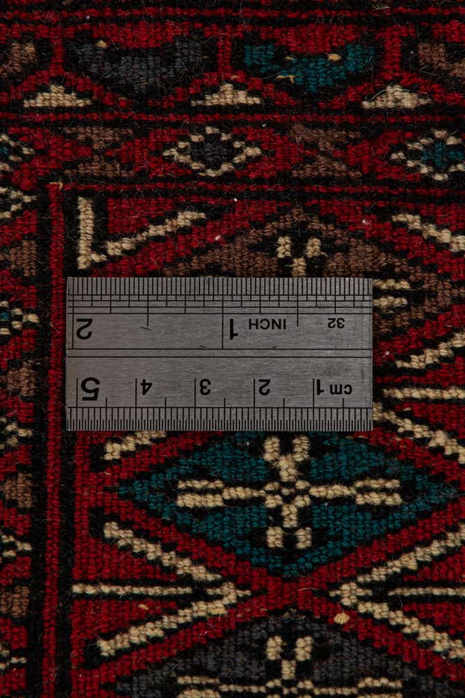 4' 1 x 6' 1 Hand Knotted Bokhara Wool Rug