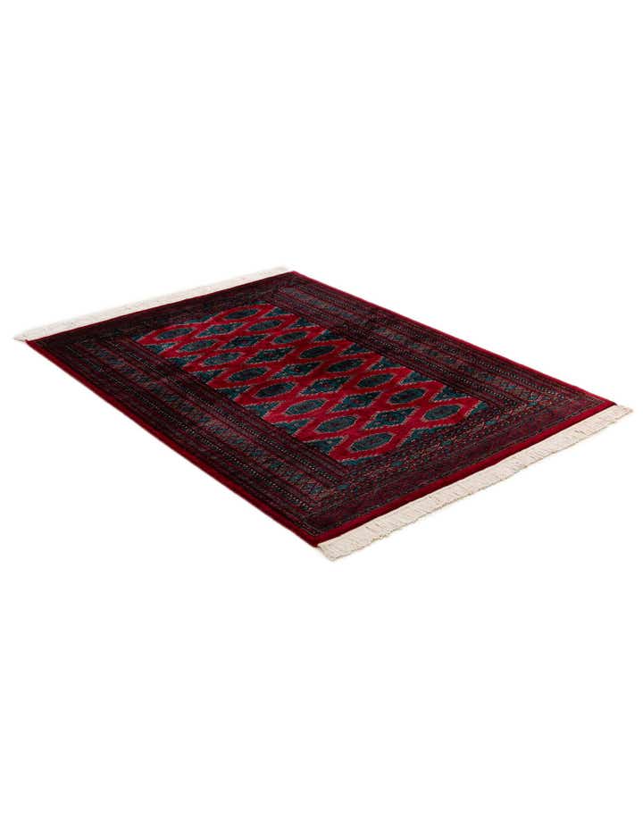 4' 1 x 6' 1 Hand Knotted Bokhara Wool Rug