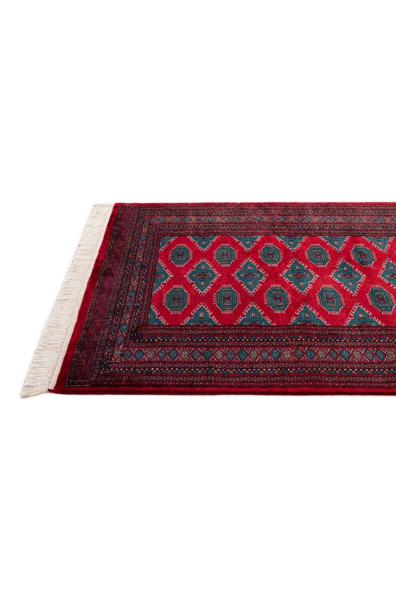 4' 1 x 6' 1 Hand Knotted Bokhara Wool Rug
