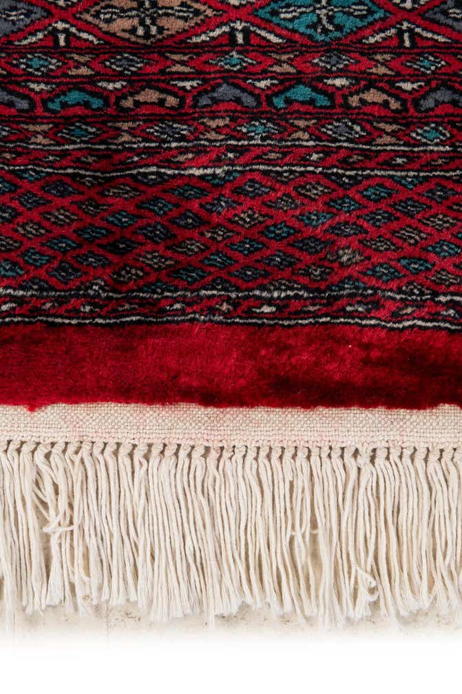 4' 1 x 6' 1 Hand Knotted Bokhara Wool Rug