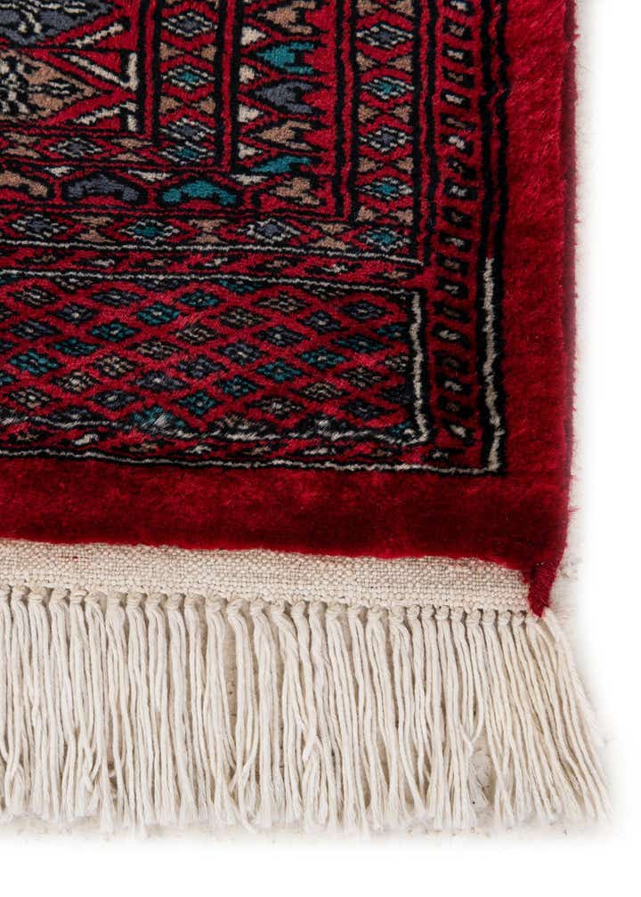 4' 1 x 6' 1 Hand Knotted Bokhara Wool Rug