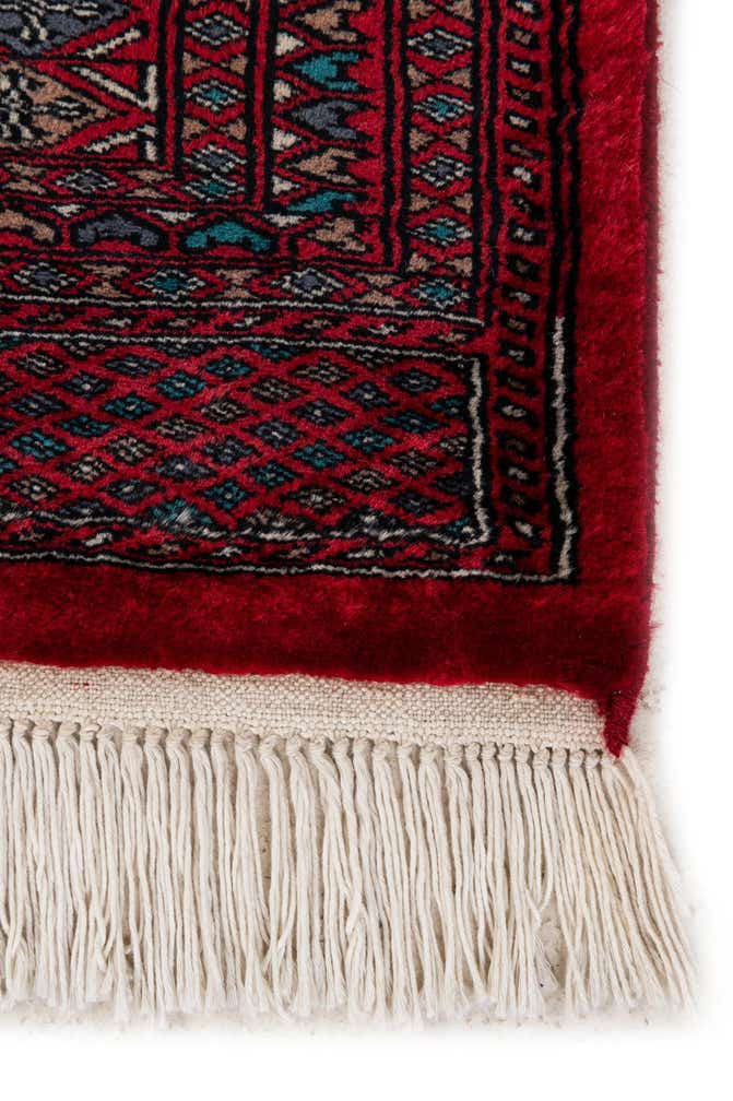 4' 1 x 6' 1 Hand Knotted Bokhara Wool Rug
