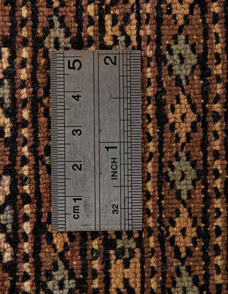 Detail image of 4' 1 x 6'  Hand Knotted Bokhara Oriental Wool Rug