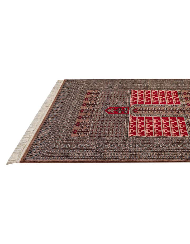 4' 1 x 6' Hand Knotted Bokhara Oriental Wool Rug