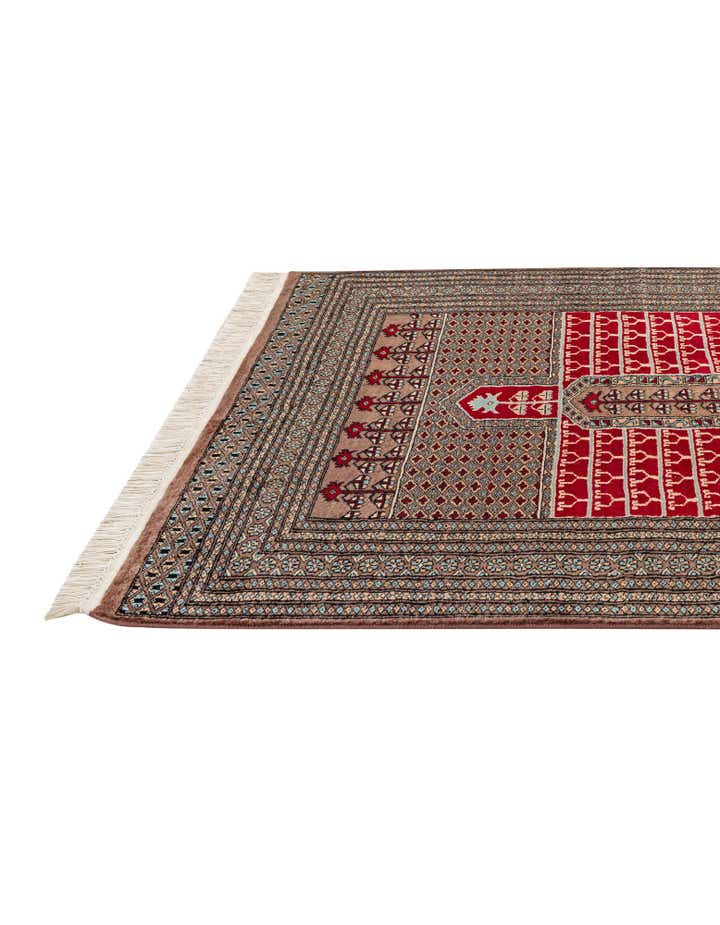 4' 2 x 6' 1 Hand Knotted Bokhara Oriental Wool Rug
