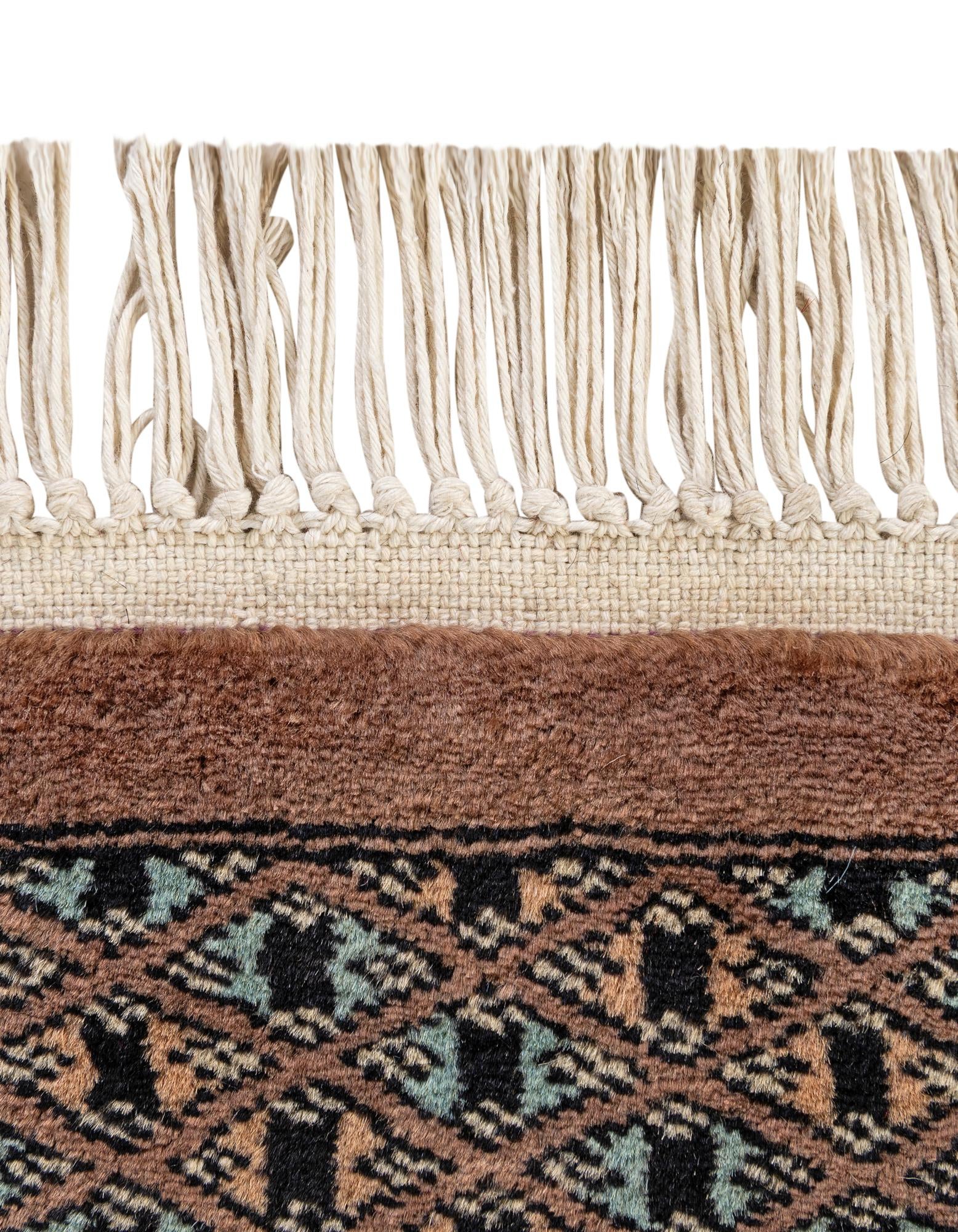 4' 2 x 6' 1 Hand Knotted Bokhara Oriental Wool Rug