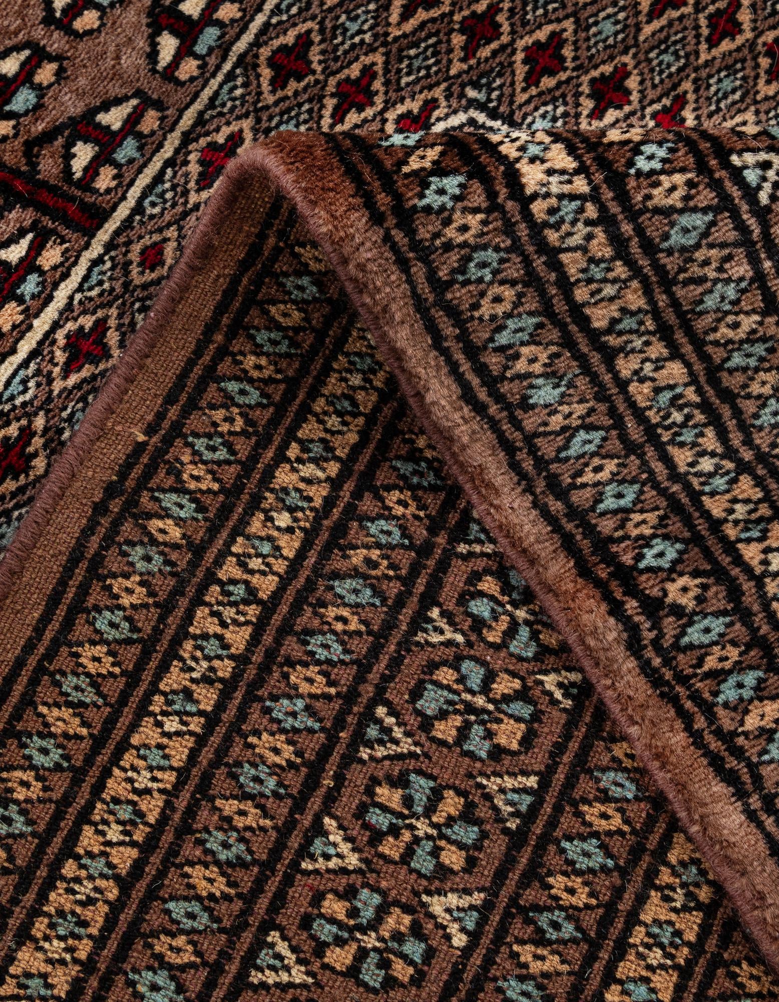 4' 2 x 6' 1 Hand Knotted Bokhara Oriental Wool Rug