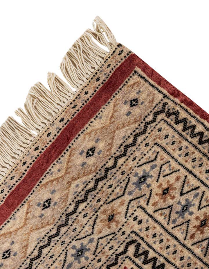 4' 1 x 6' 4 Hand Knotted Bokhara Oriental Wool Rug