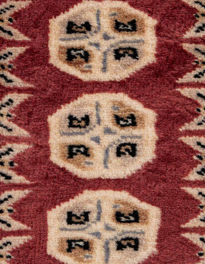 4' 1 x 6' 4 Hand Knotted Bokhara Oriental Wool Rug