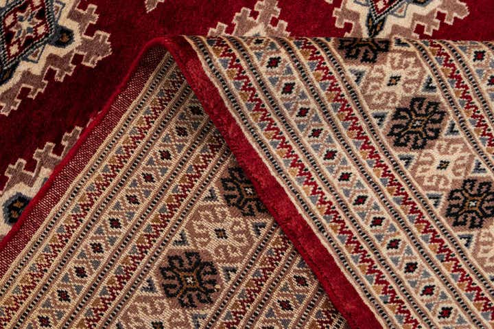 4' 3 x 6' 2 Hand Knotted Bokhara Wool Rug