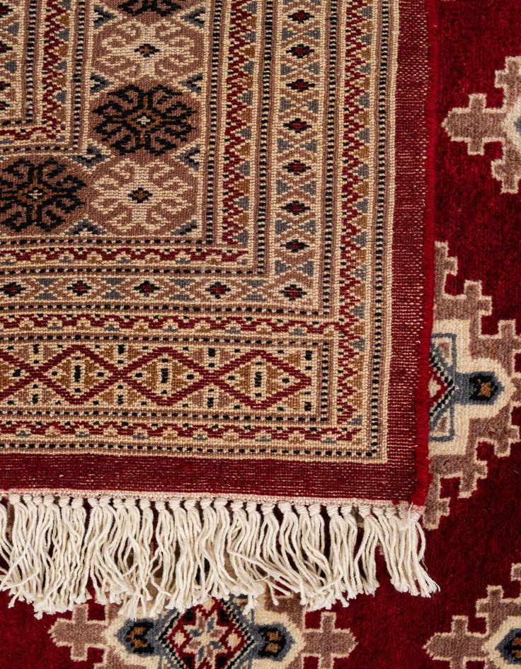 Detail image of 4' 3 x 6' 2  Hand Knotted Bokhara Wool Rug