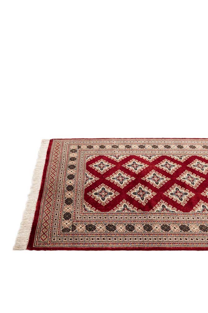 4' 3 x 6' 2 Hand Knotted Bokhara Wool Rug