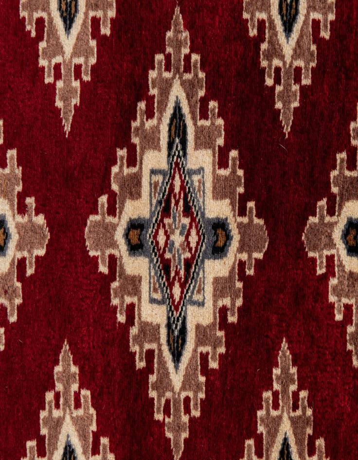 Detail image of 4' 3 x 6' 2  Hand Knotted Bokhara Wool Rug