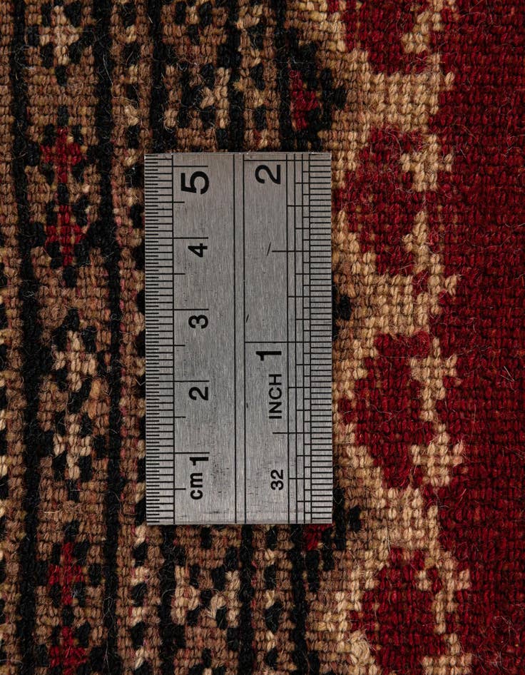 Detail image of 4' 2 x 6' 7  Hand Knotted Bokhara Oriental Wool Rug