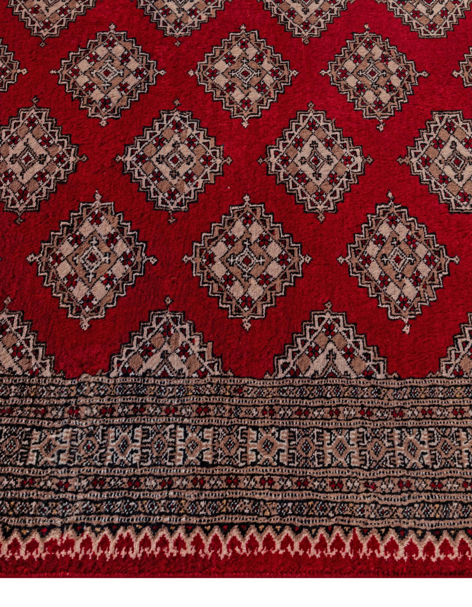 4' 2 x 6' 7 Hand Knotted Bokhara Oriental Wool Rug
