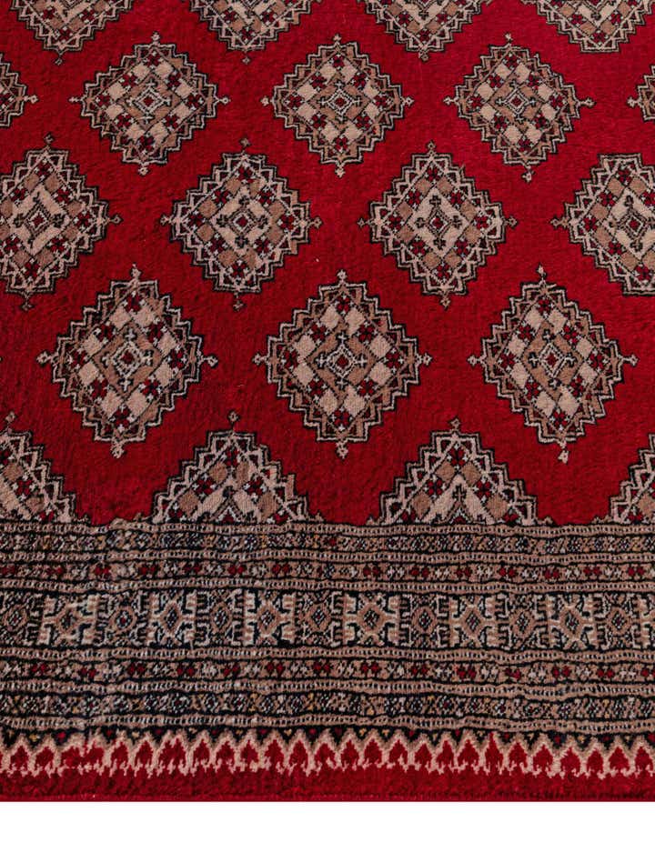 4' 2 x 6' 7 Hand Knotted Bokhara Oriental Wool Rug