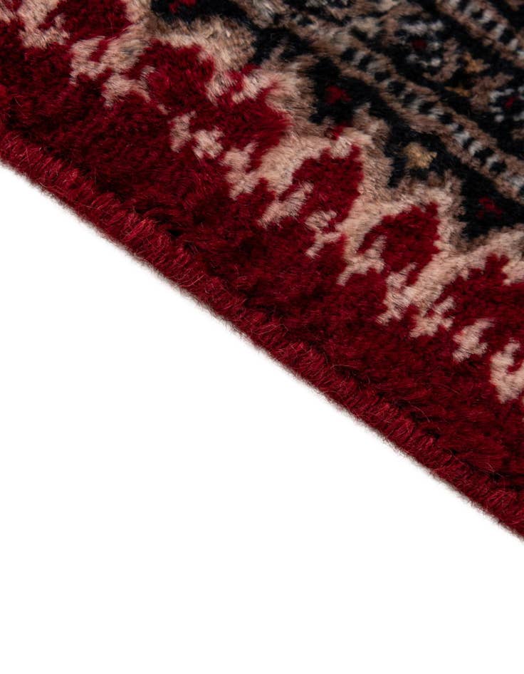 Detail image of 4' 2 x 6' 7  Hand Knotted Bokhara Oriental Wool Rug