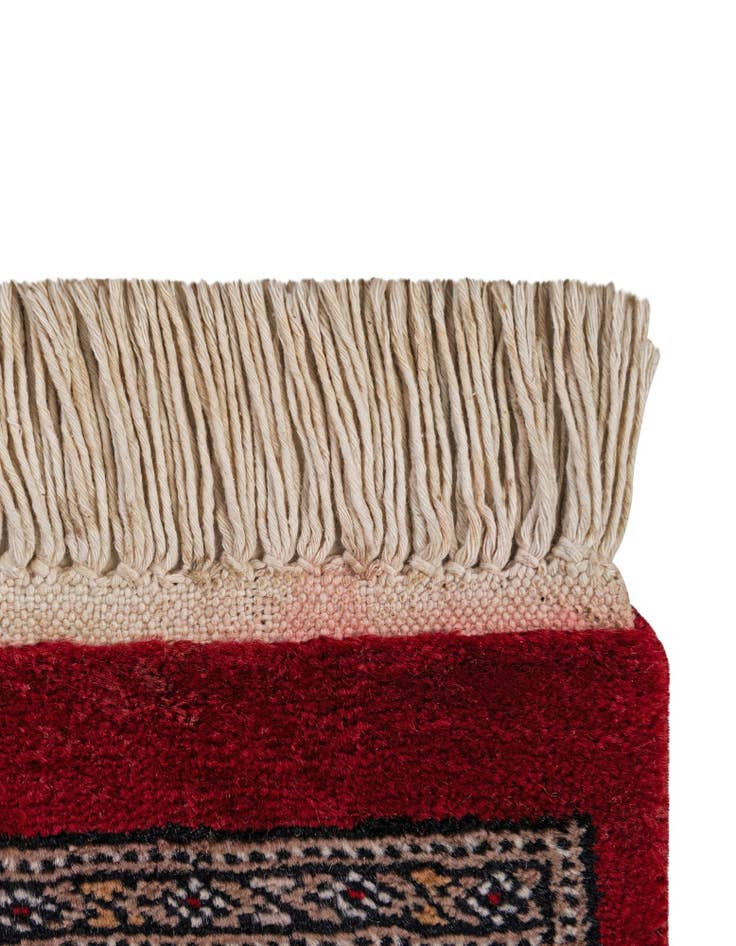 Detail image of 4' 2 x 6' 7  Hand Knotted Bokhara Oriental Wool Rug