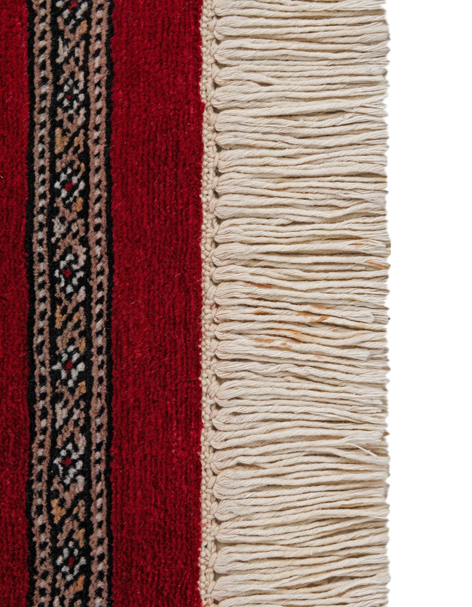 4' 2 x 6' 7 Hand Knotted Bokhara Oriental Wool Rug