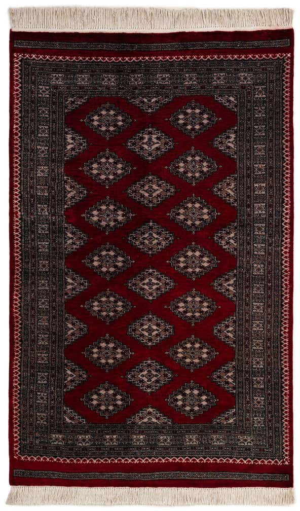 4' 2 x 6' 7 Hand Knotted Bokhara Oriental Wool Rug