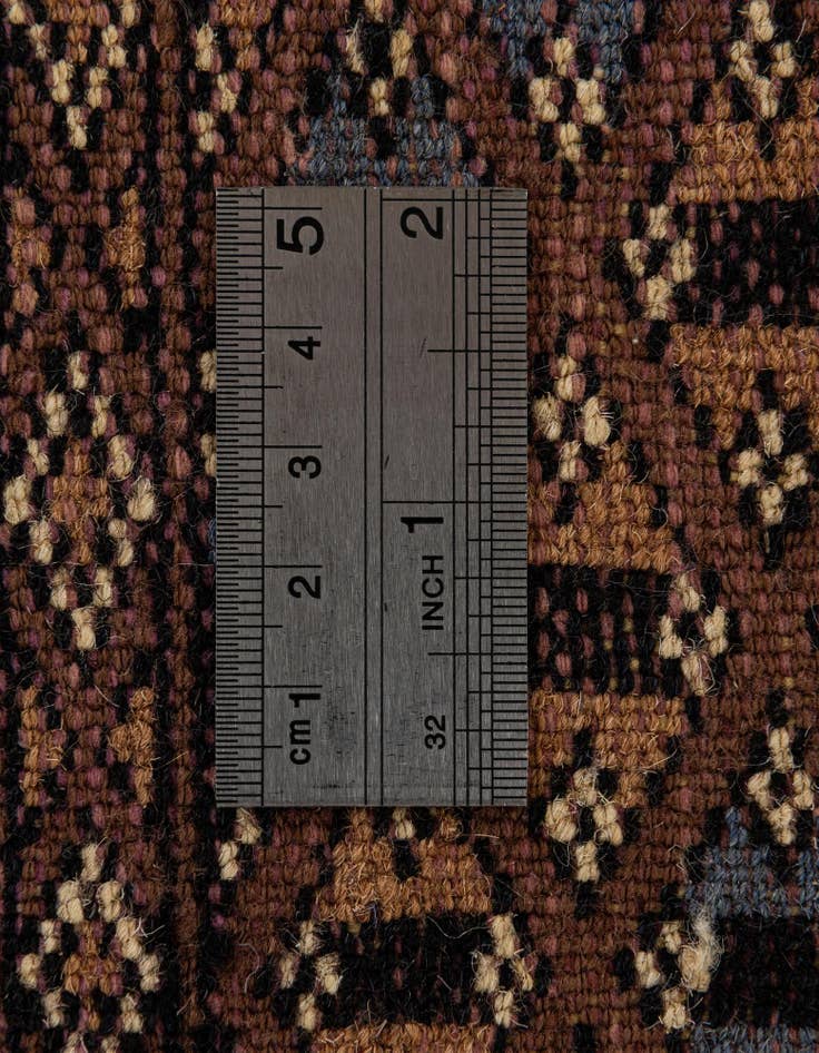 Detail image of 4' 2 x 5' 9  Hand Knotted Bokhara Oriental Wool Rug