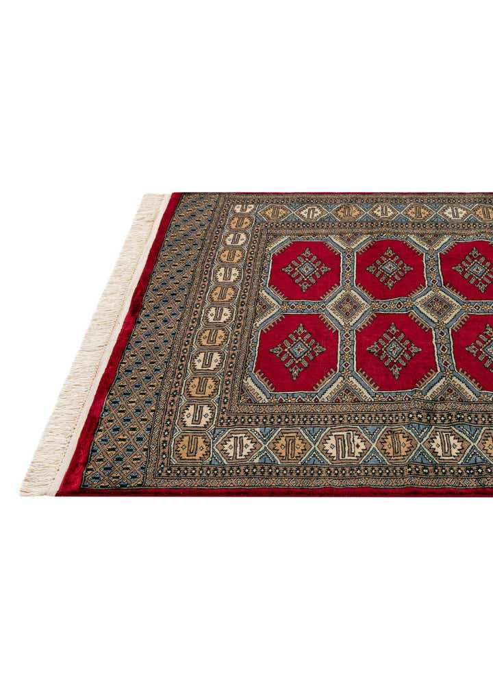 4' 2 x 5' 9 Hand Knotted Bokhara Oriental Wool Rug