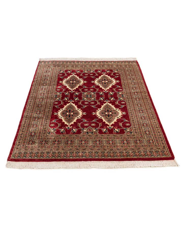 4' 3 x 6' 2 Hand Knotted Bokhara Oriental Rug