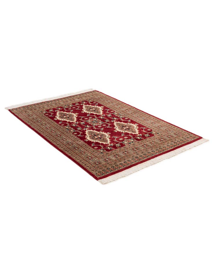 Detail image of 4' 3 x 6' 2  Hand Knotted Bokhara Oriental Rug