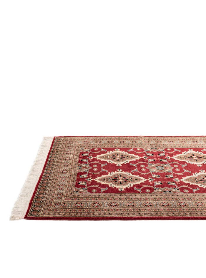 Detail image of 4' 3 x 6' 2 Hand Knotted Bokhara Oriental Rug