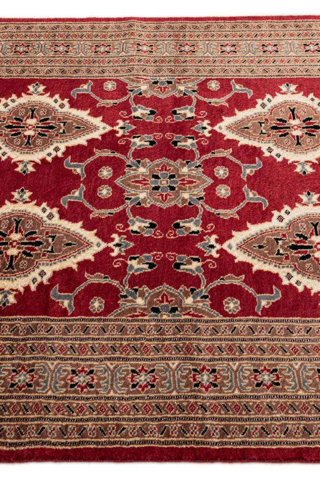Detail image of 4' 3 x 6' 2 Hand Knotted Bokhara Oriental Rug
